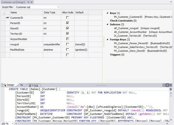 SQL Server Data Tools - Modify Database